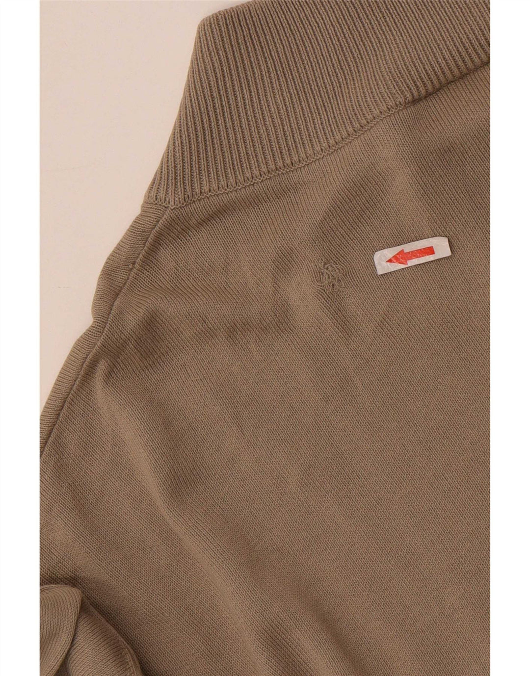 Lacoste Mens Cardigan Sweater Size 10 5XL Beige Cotton