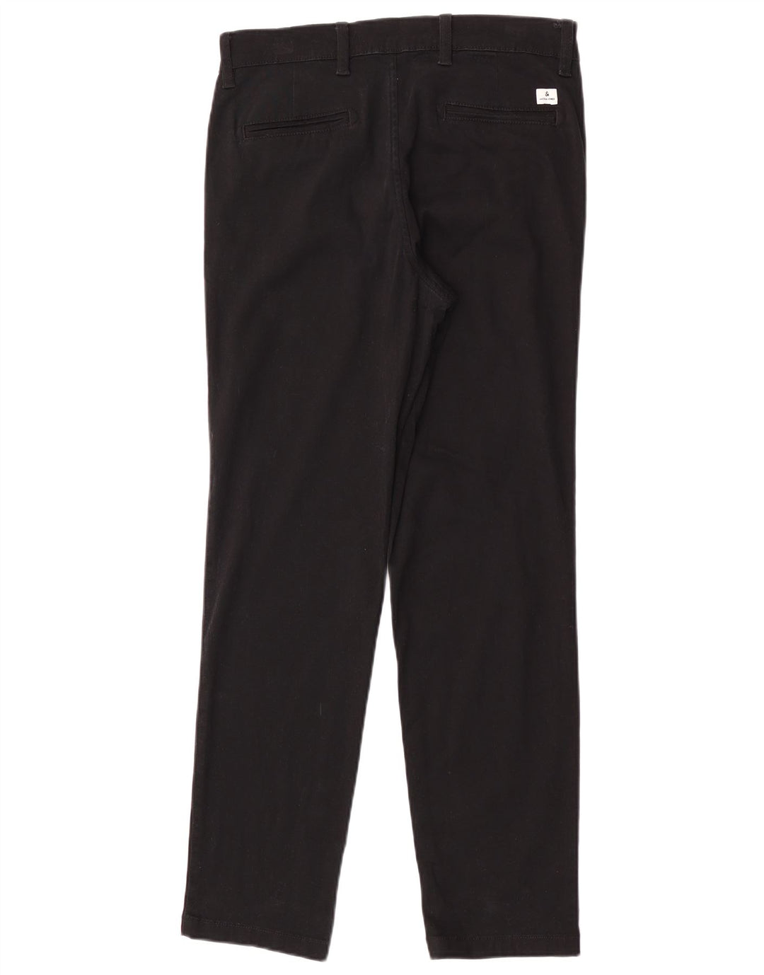 Jack & Jones Mens Regular Chino Trousers W30 L30 Black Cotton
