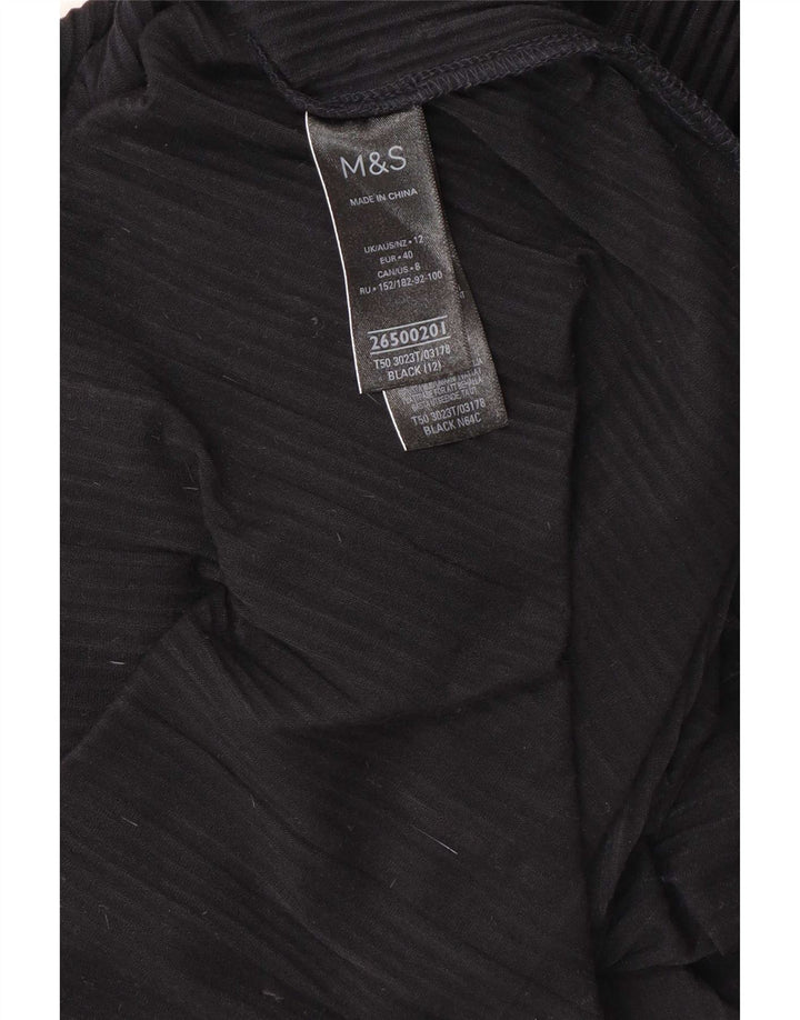 Marks & Spencer Womens Sleeveless Maxi Dress UK 12 Medium Navy Blue
