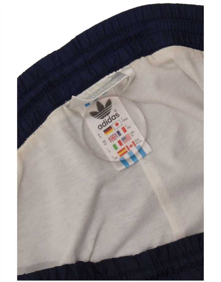 Adidas Mens Tracksuit Trousers UK 40 Medium Navy Blue Polyamide