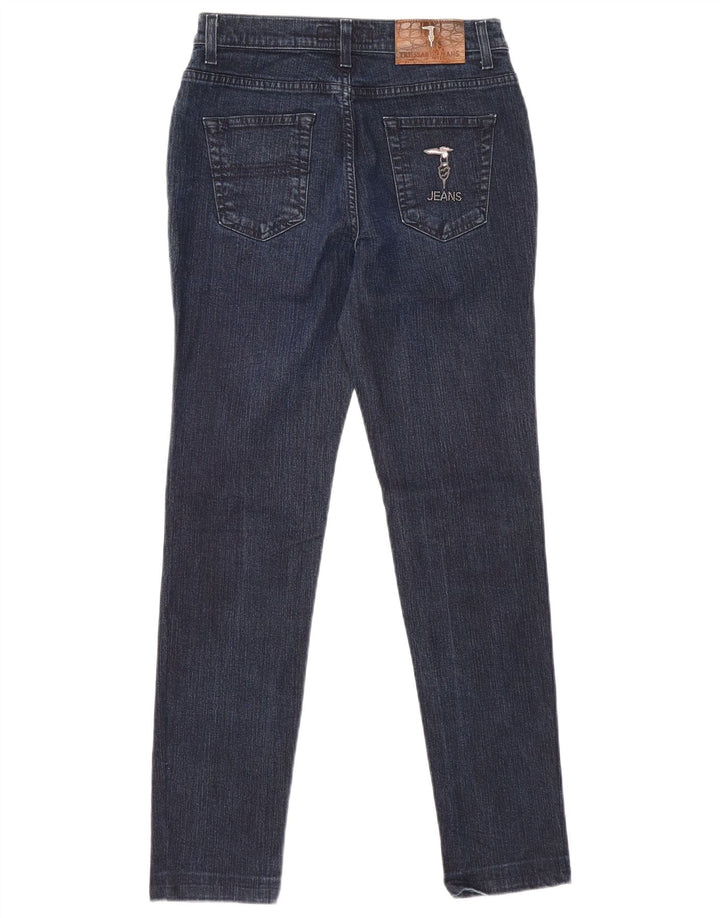Trussardi Womens Slim Jeans W28 L28 Navy Blue Cotton