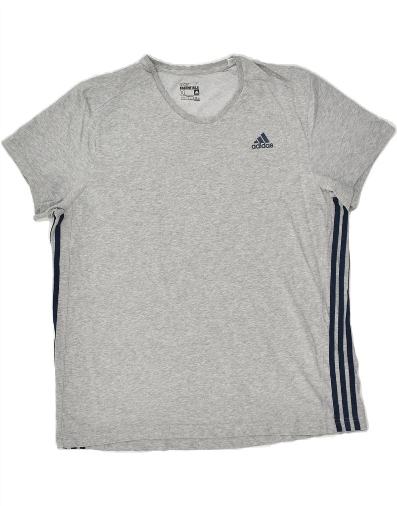 ADIDAS Mens Climalite T-Shirt Top XL Grey Cotton | Vintage Adidas | Thrift | Second-Hand Adidas | Used Clothing | Messina Hembry 