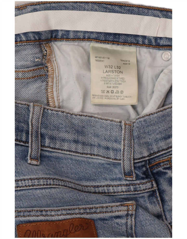 WRANGLER Mens Larston Slim Jeans W32 L32 Blue Cotton