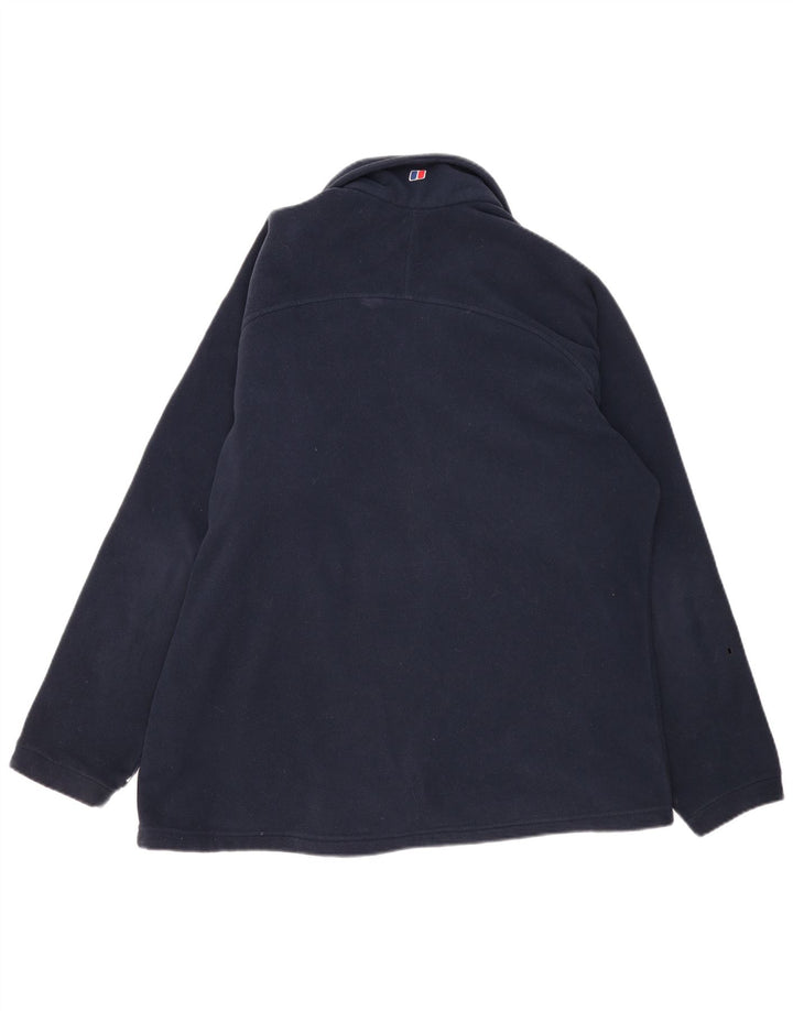 Berghaus Mens Fleece Jacket UK 44 2XL Navy Blue Polyester
