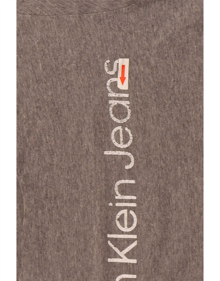 Calvin Klein Jeans Mens Graphic T-Shirt Top Medium Grey