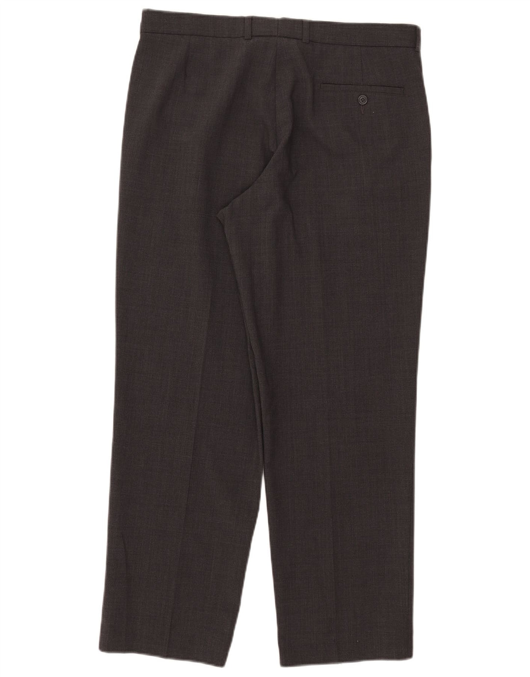 Marks & Spencer Mens Tailored Straight Suit Trousers W34 L29 Grey Polyester