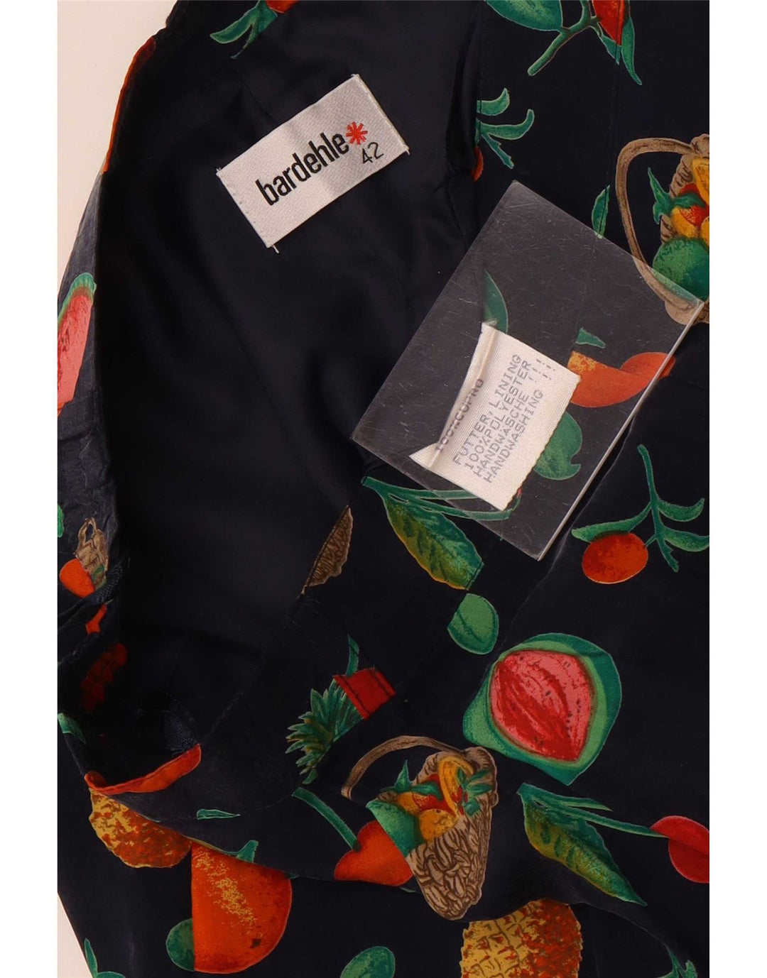 Bardehle Womens Abstract Pattern Bermuda Shorts EU 42 Large W30 Navy Blue