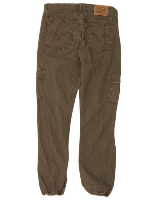 Levi's Boys Girlfriend Joggers Cargo Trousers 11-12 Years W28 L25 Khaki