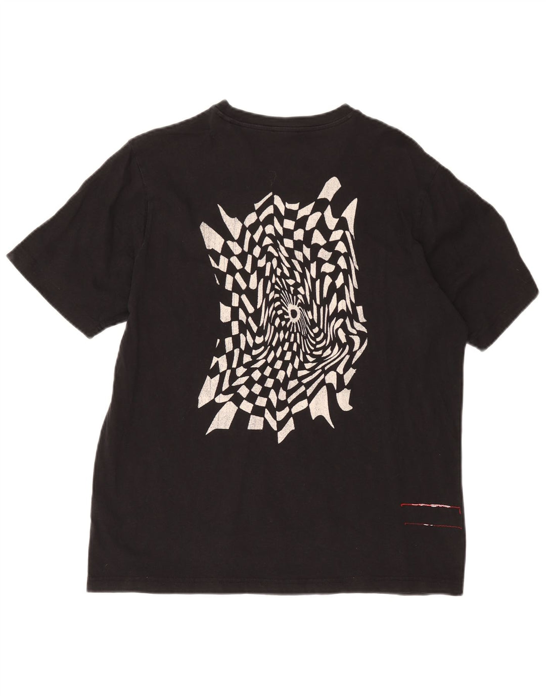 Diesel Mens Graphic T-Shirt Top Large Black Cotton