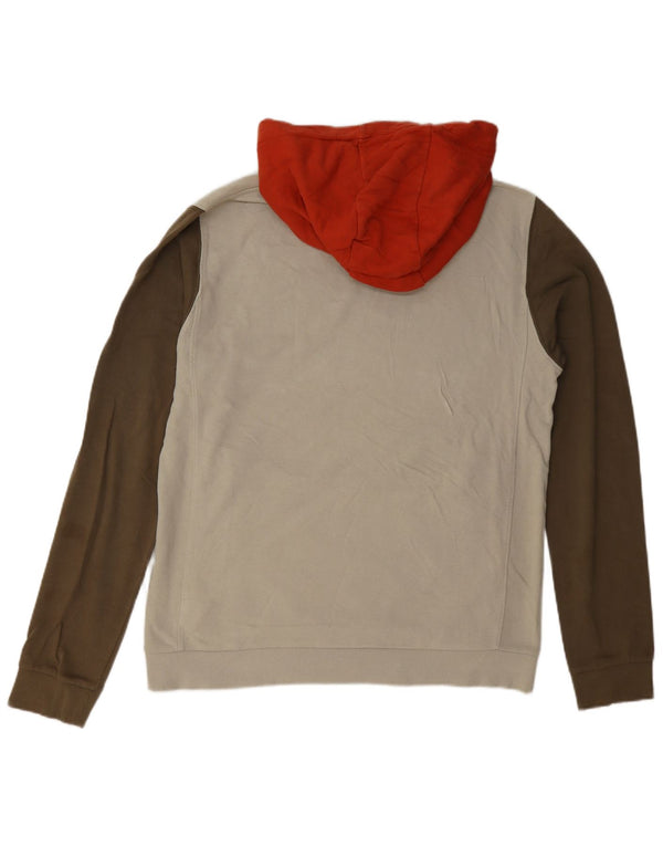 Cos Mens Loose Fit Hoodie Jumper Small Multicoloured Colourblock Cotton