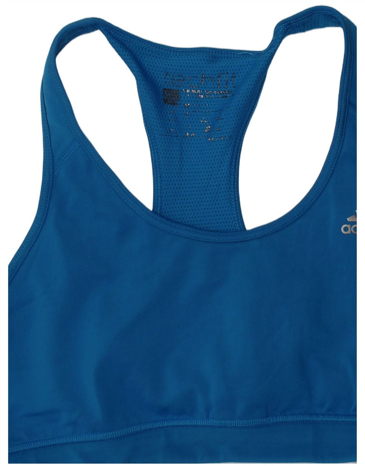 ADIDAS Womens Tech Fit Sport Bra Vest Top Medium Blue