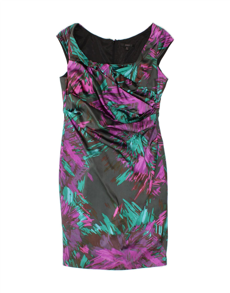 COAST Womens Abstract Pattern Sheath Dress UK 16 Large Multicoloured Vintage Coast and Second-Hand Coast from Messina Hembry 