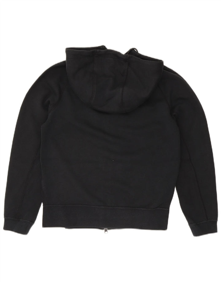Nike Womens Oversized Zip Hoodie Sweater UK 10 Small Black Cotton