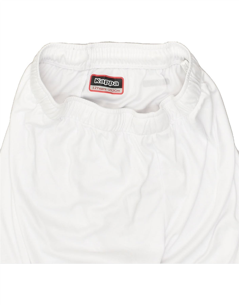 KAPPA Boys Sport Shorts 11-12 Years White Polyester | Vintage Kappa | Thrift | Second-Hand Kappa | Used Clothing | Messina Hembry 