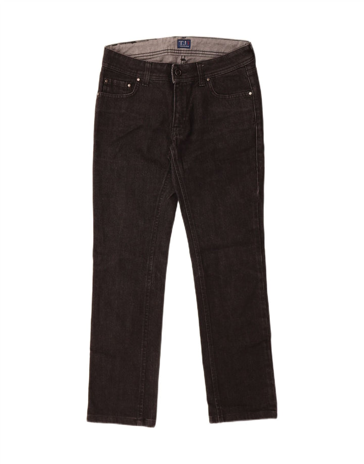 TRUSSARDI Womens Straight Jeans W25 L27 Black Cotton Vintage Trussardi and Second-Hand Trussardi from Messina Hembry 