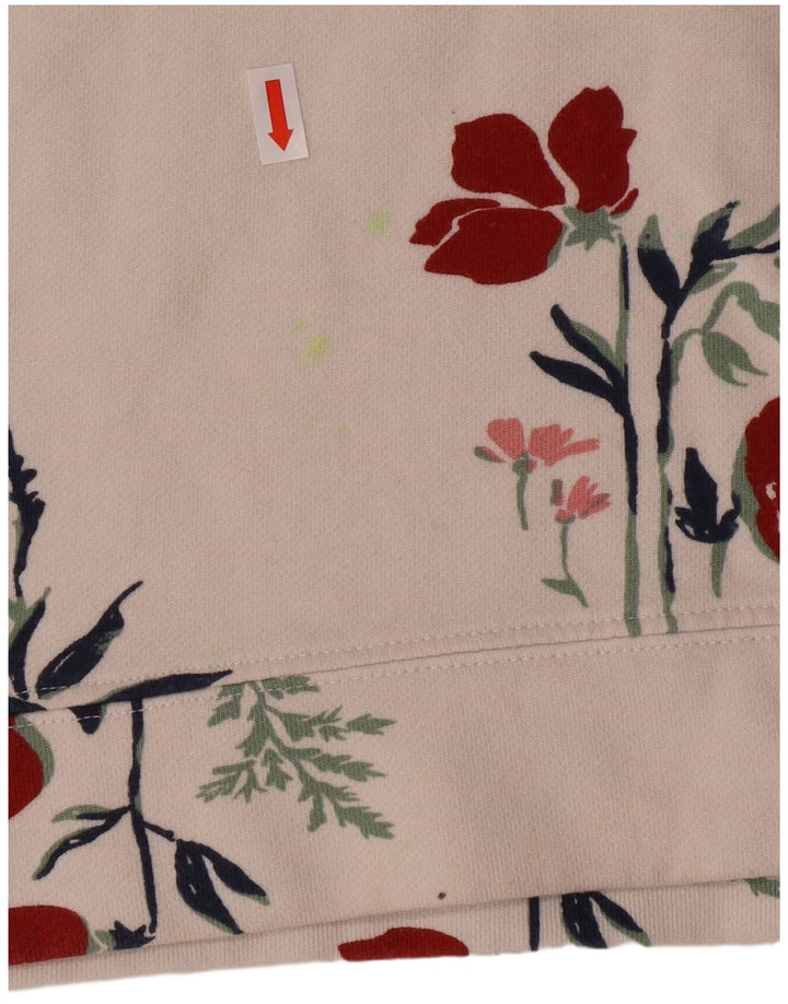 GANT Girls Graphic Crop Sweatshirt Jumper 13-14 Years Medium White Floral