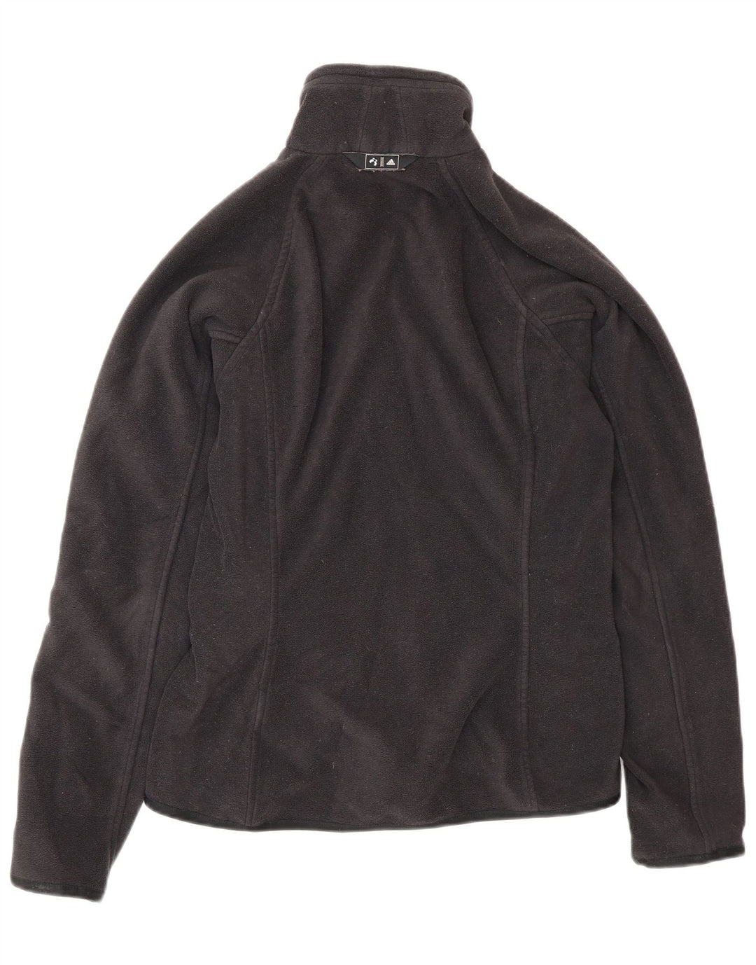 Adidas Womens Clima Proof Fleece Jacket UK 12 Medium Black Polyester