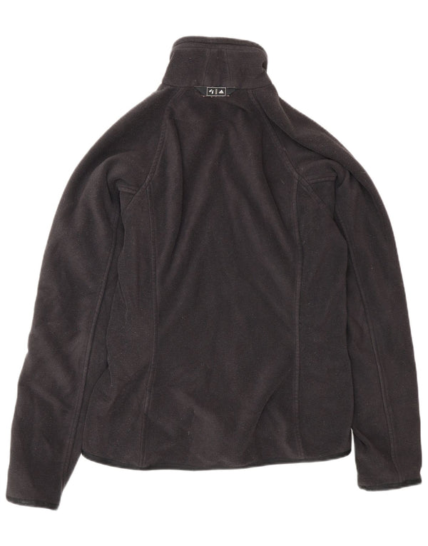 Adidas Womens Clima Proof Fleece Jacket UK 12 Medium Black Polyester