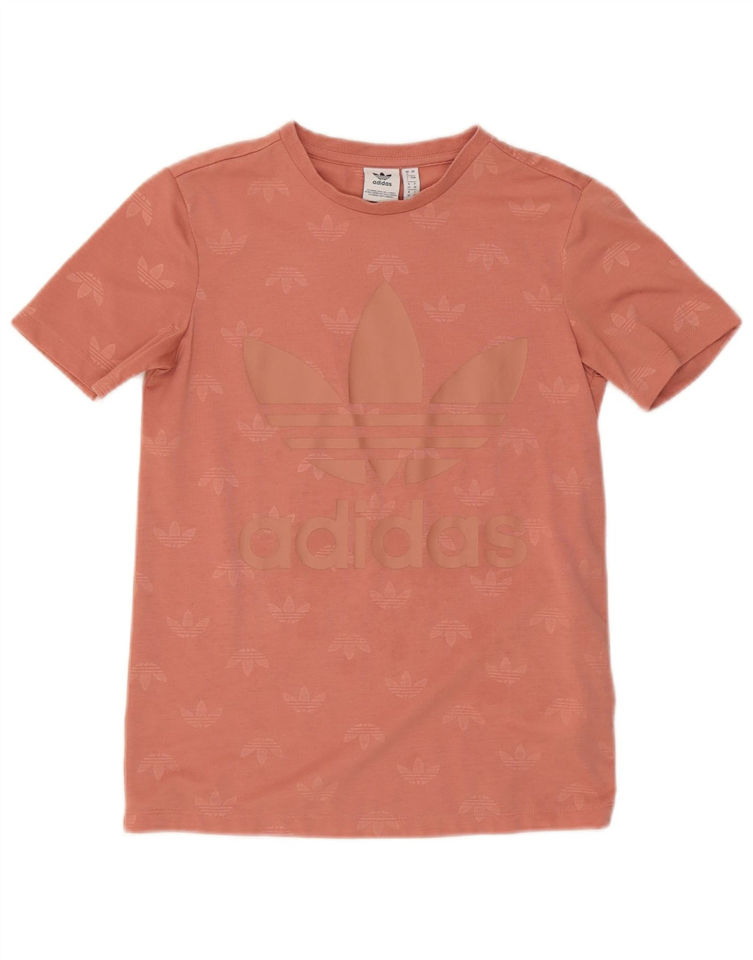 Adidas Womens Graphic T-Shirt Top UK 8 Small Pink Polyester
