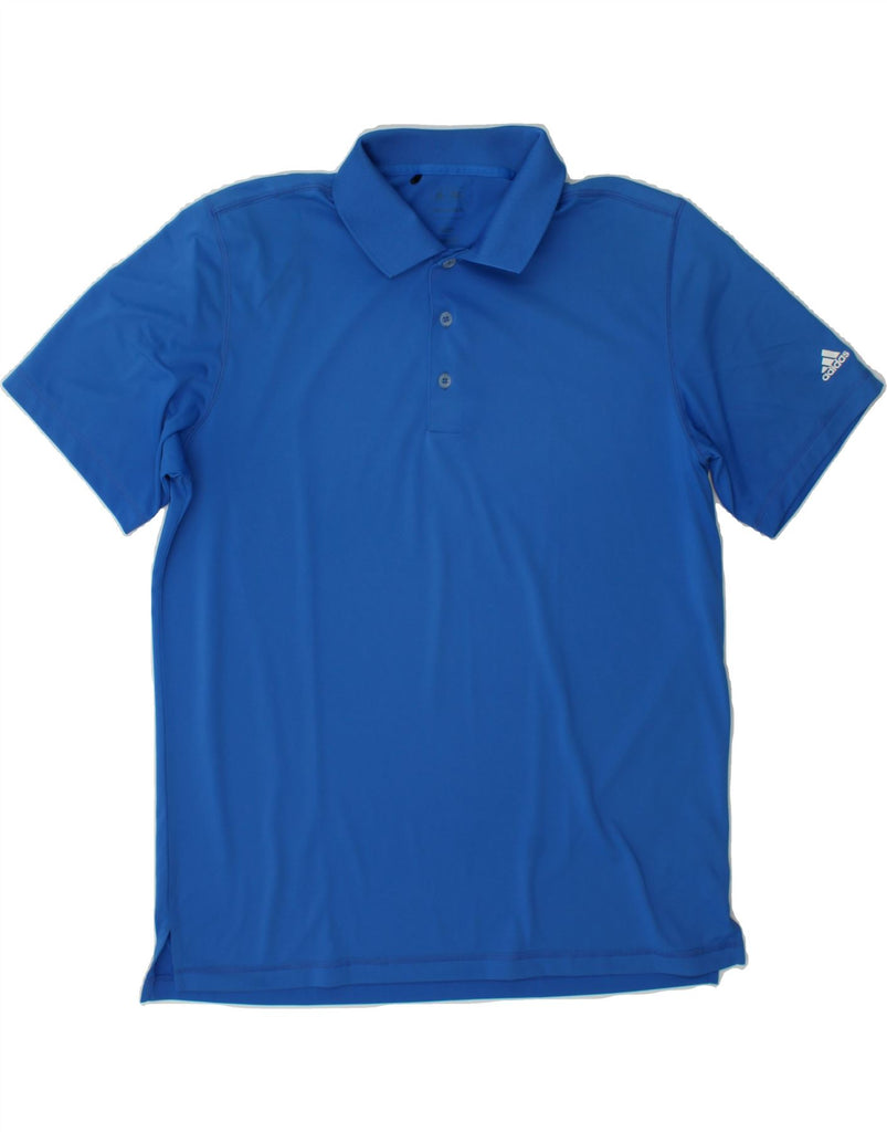 ADIDAS Mens Polo Shirt Large Blue Polyester Vintage Adidas and Second-Hand Adidas from Messina Hembry 