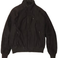Polbot Mens Bomber Jacket UK 40 Large Black Polyester