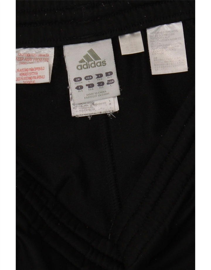 ADIDAS Boys Tracksuit Trousers Joggers 13-14 Years  Black Polyester