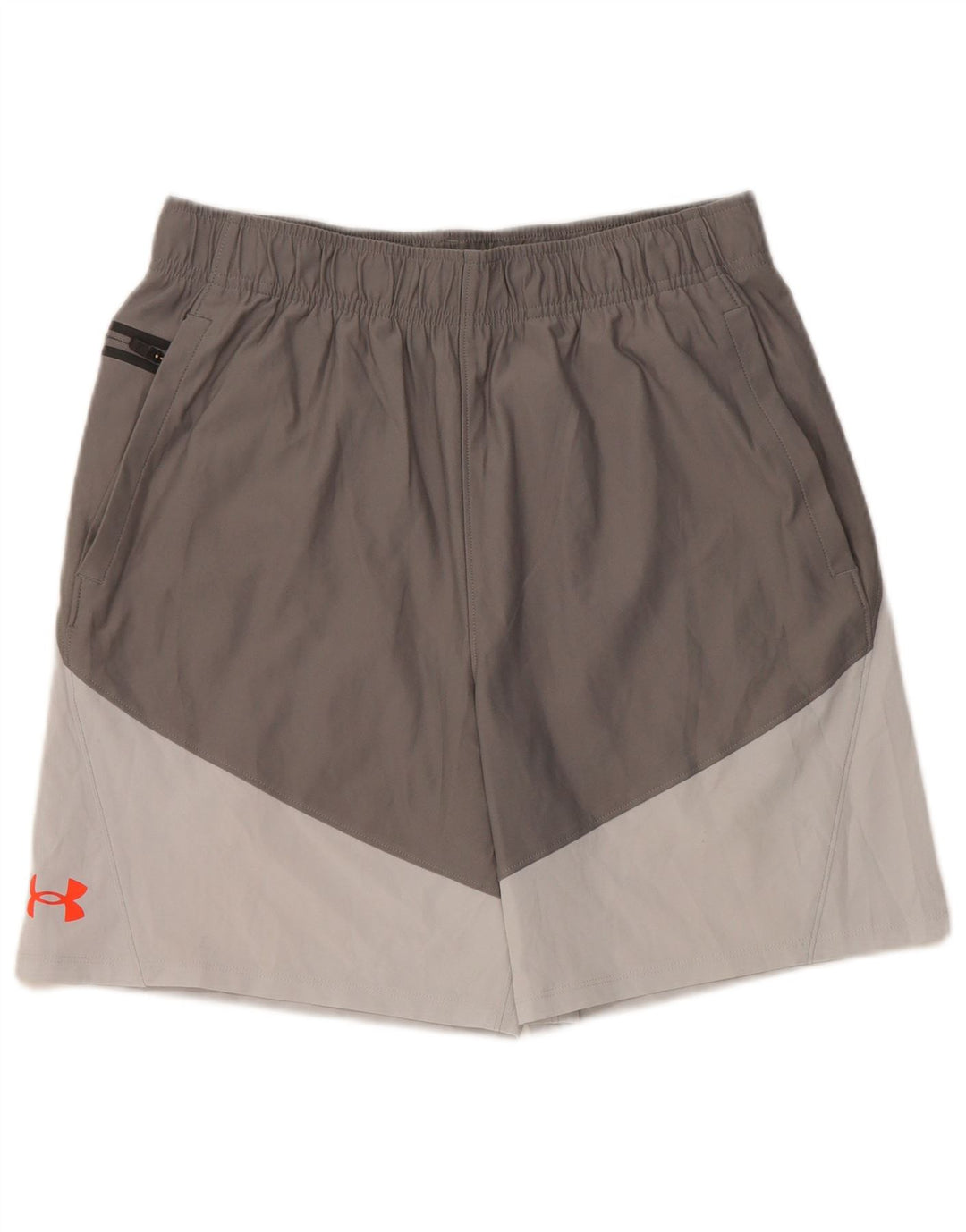 Under Armour Mens Sport Shorts Medium Grey Colourblock Elastane