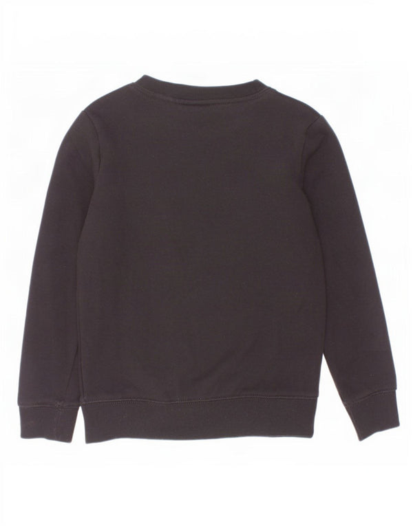 Nike Boys Graphic Sweatshirt Jumper 5-6 Years Medium Black Cotton