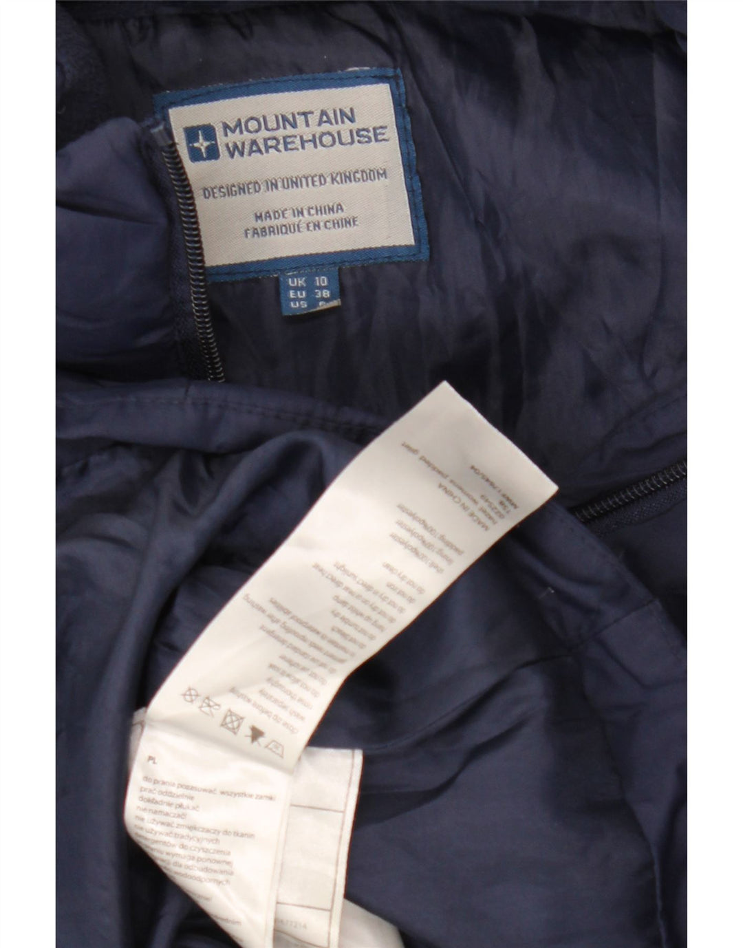 Mountain Warehouse Womens Padded Gilet UK 10 Small Navy Blue Polyester
