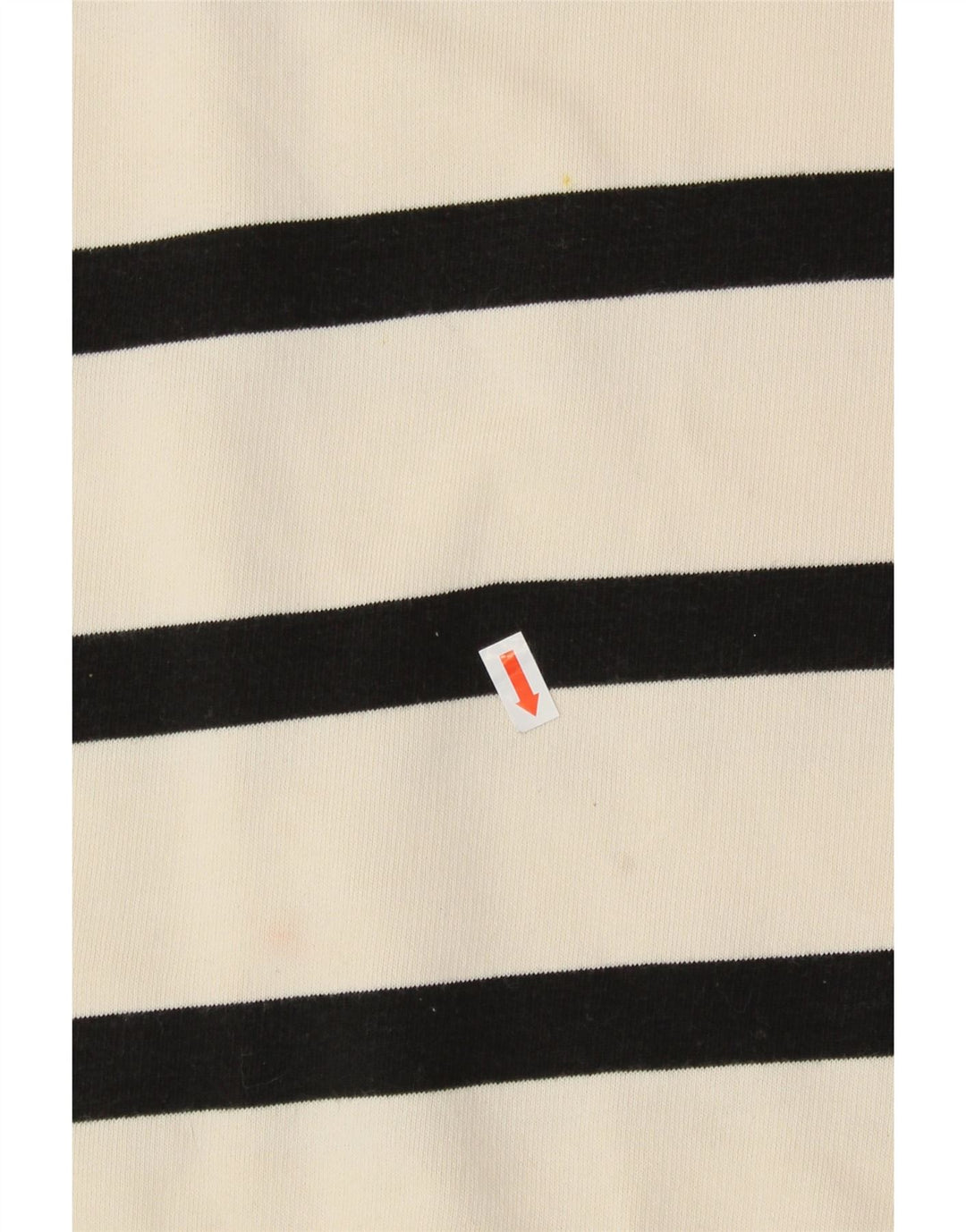 MINT VELVET Womens Sweatshirt Jumper UK 14 Medium White Striped Cotton