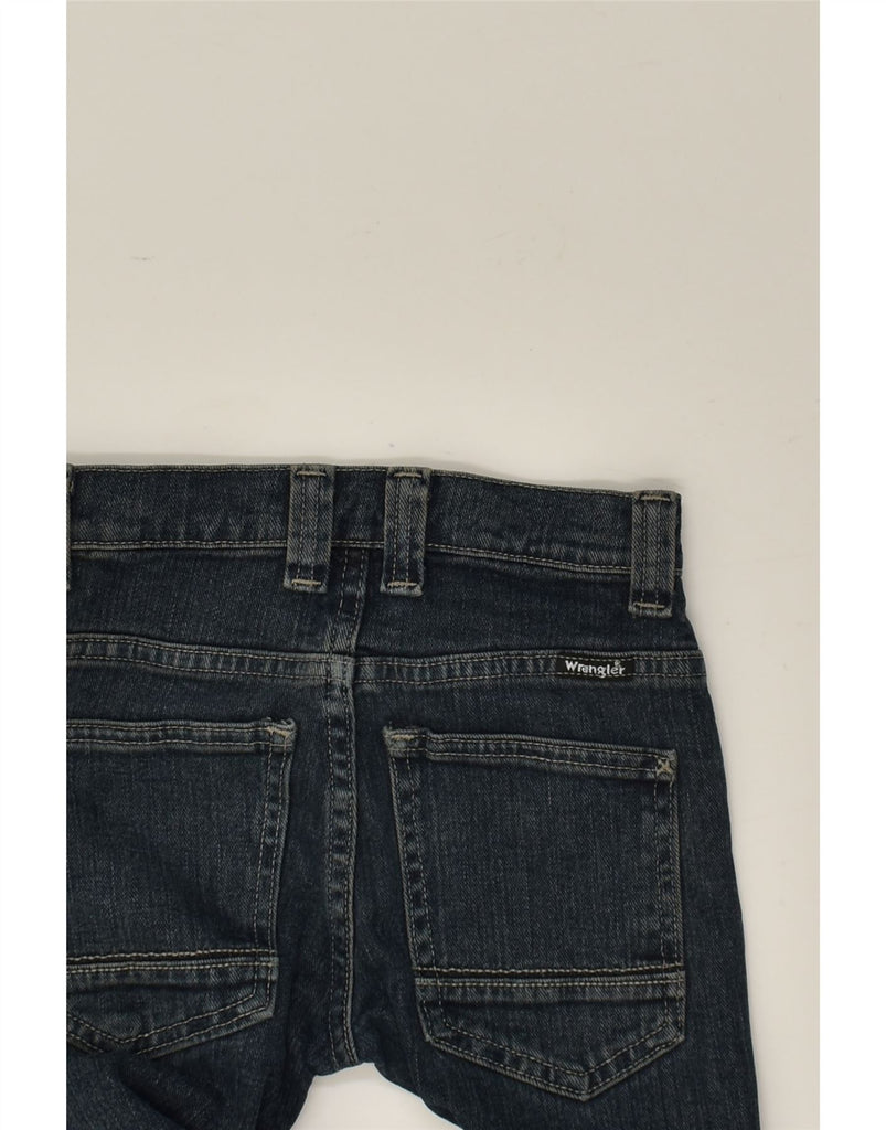 WRANGLER Boys Slim Jeans 7-8 Years Small W22 L22 Navy Blue Cotton | Vintage Wrangler | Thrift | Second-Hand Wrangler | Used Clothing | Messina Hembry 