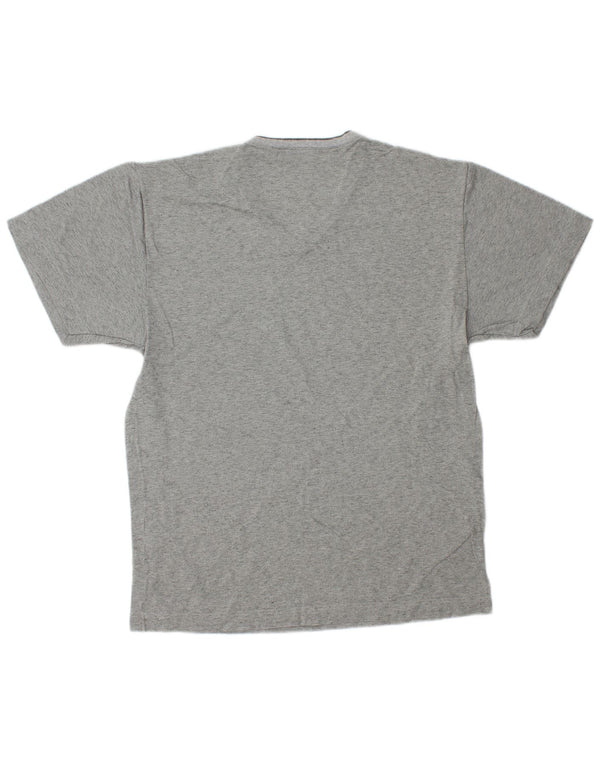 Fila Mens T-Shirt Top Medium Grey Cotton