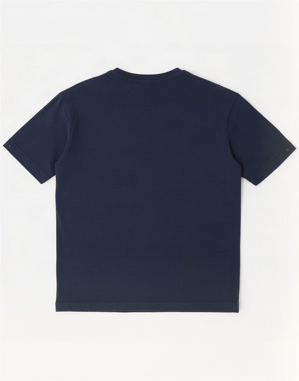 Ted Baker Mens T-Shirt Top Size 4 Large Navy Blue Tencel