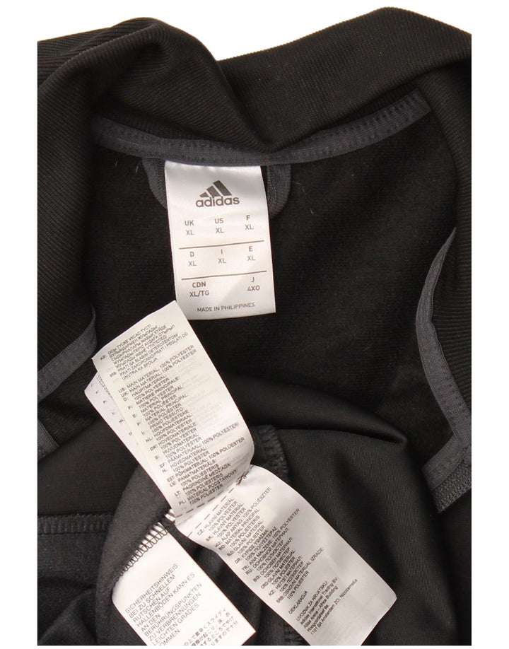 Adidas Mens Tracksuit Top Jacket XL Grey Colourblock Polyester