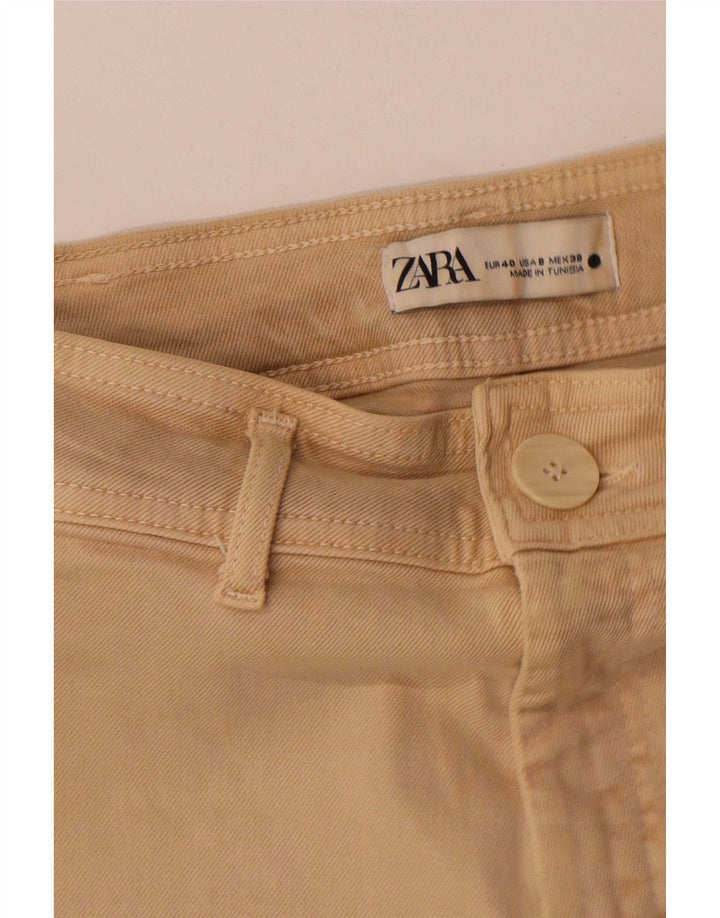 Zara Womens Wide Leg Jeans EU 40 Medium W30 L31 Beige