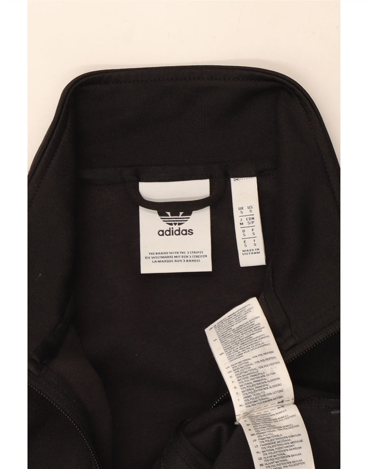 Adidas Mens Tracksuit Top Jacket Small Black Polyester