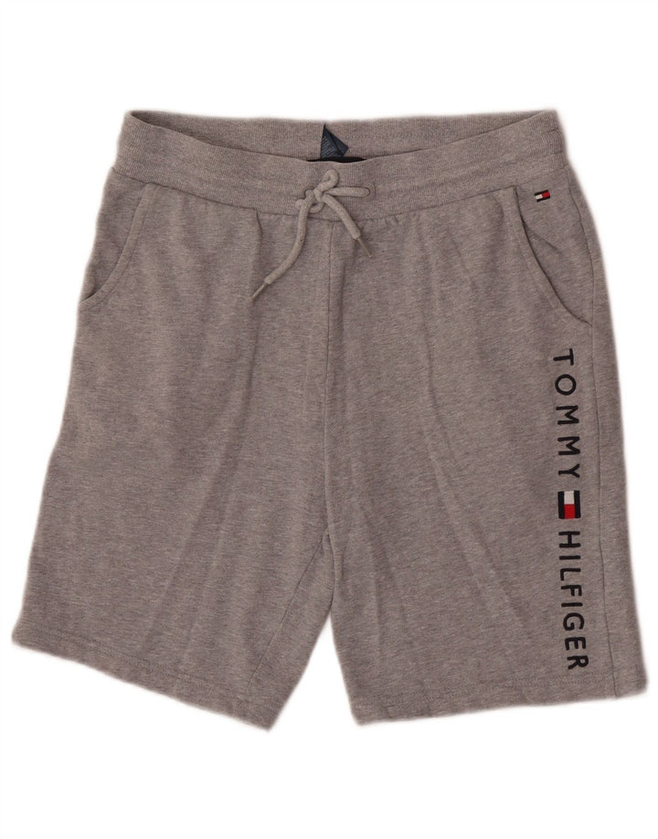 Tommy Hilfiger Mens Graphic Sport Shorts Small  Grey Cotton