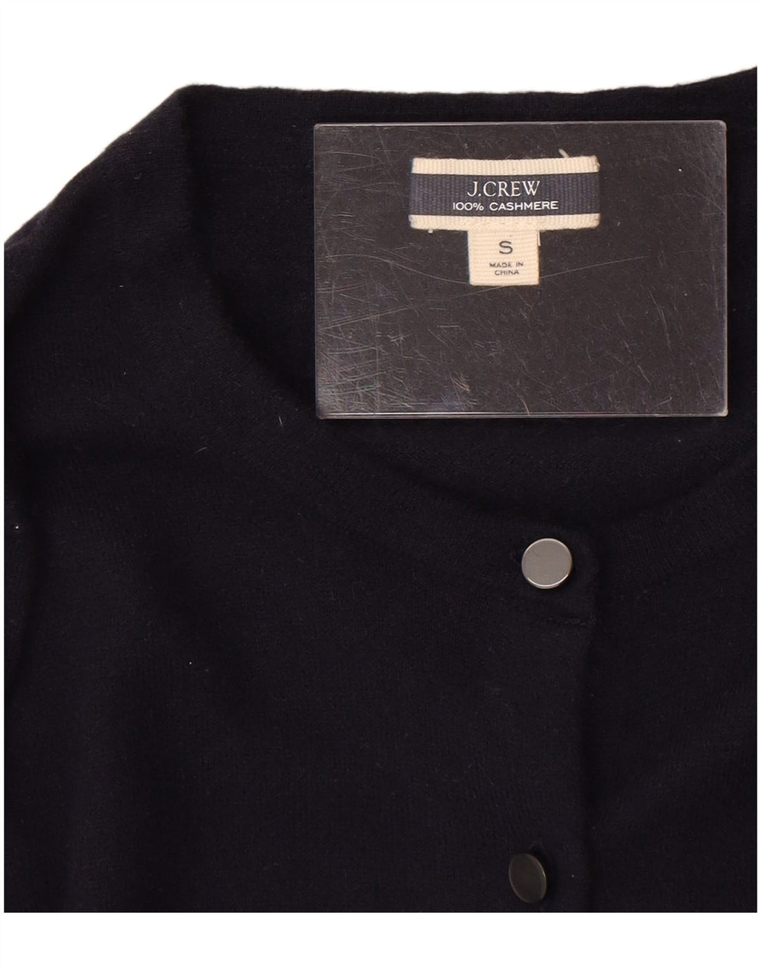 J. Crew Womens Cardigan Sweater UK 10 Small Navy Blue Cashmere