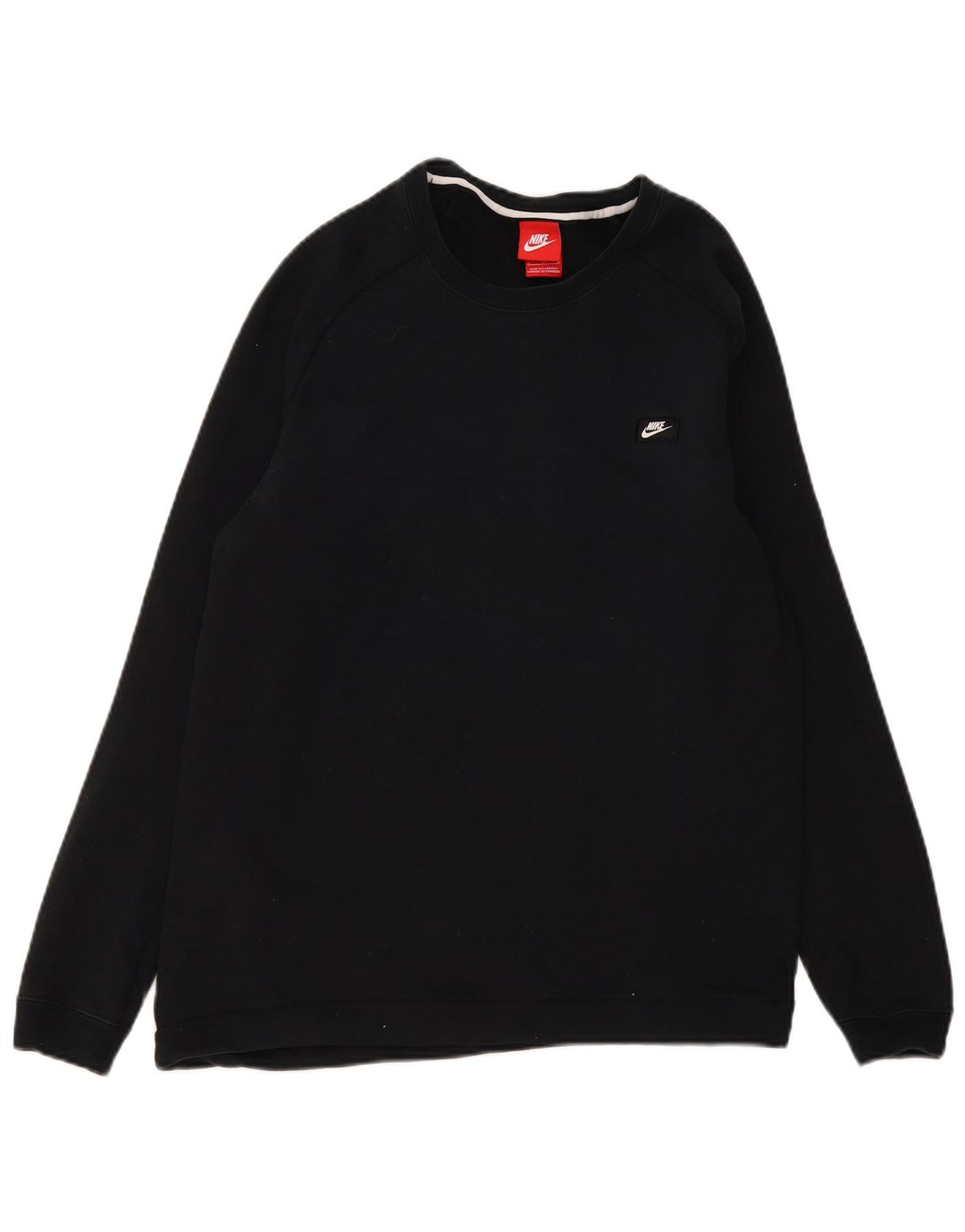 Nike Mens Sweatshirt Jumper Medium Black Cotton