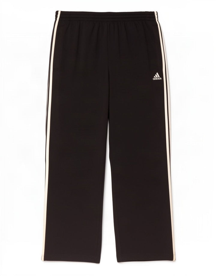 Adidas Mens Tracksuit Trousers Small Black Polyester