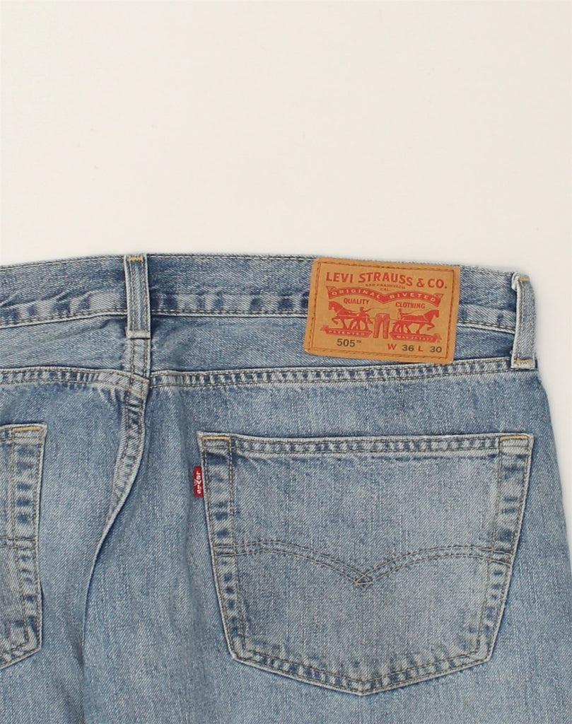 LEVI'S Mens 505 Tapered Jeans W36 L30 Blue Cotton | Vintage Levi's | Thrift | Second-Hand Levi's | Used Clothing | Messina Hembry 