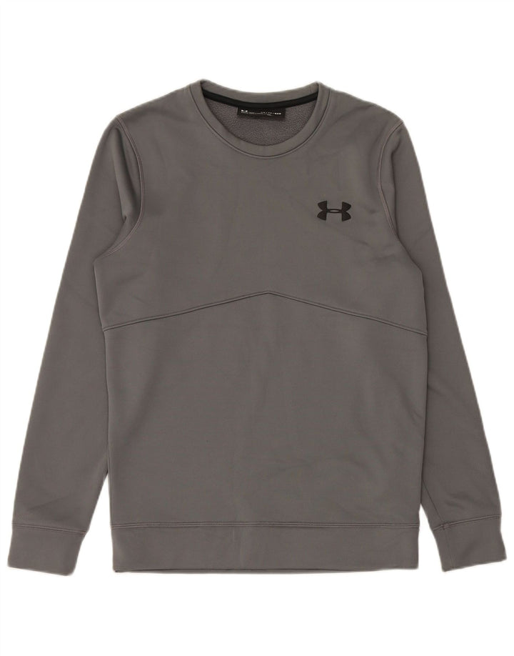 Under Armour Mens Cold Gear Sweatshirt Jumper XS Grey Polyester