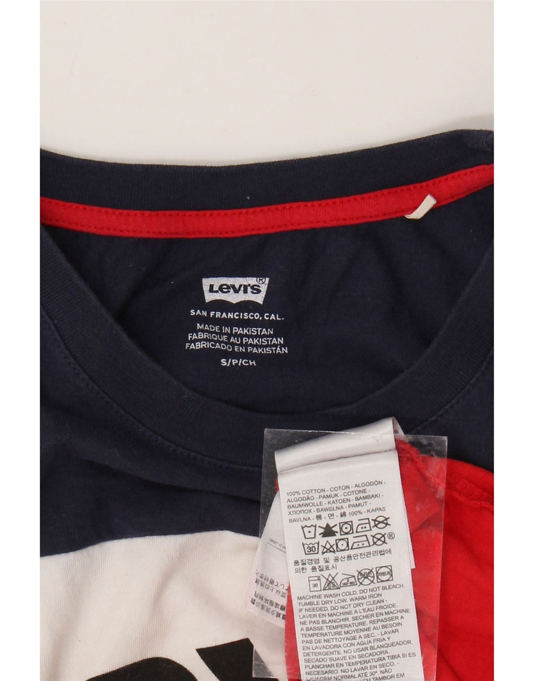 LEVI'S Womens Crop Graphic Vest Top UK 10 Small Multicoloured Striped