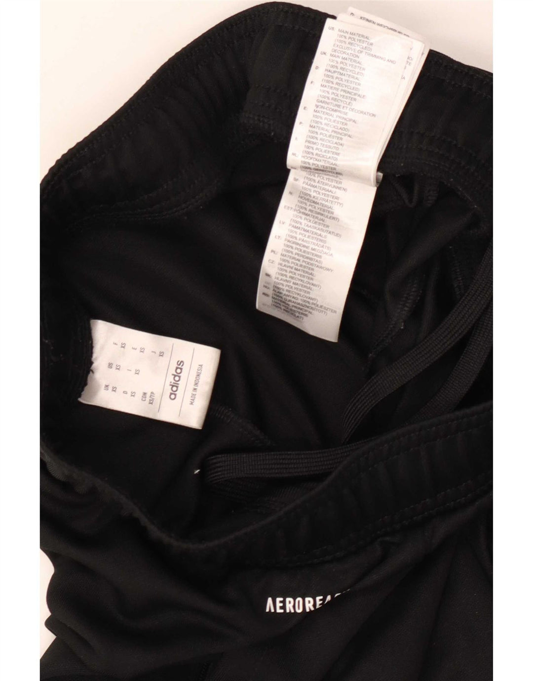 Adidas Mens Aeroready Tracksuit Trousers XS Black Polyester