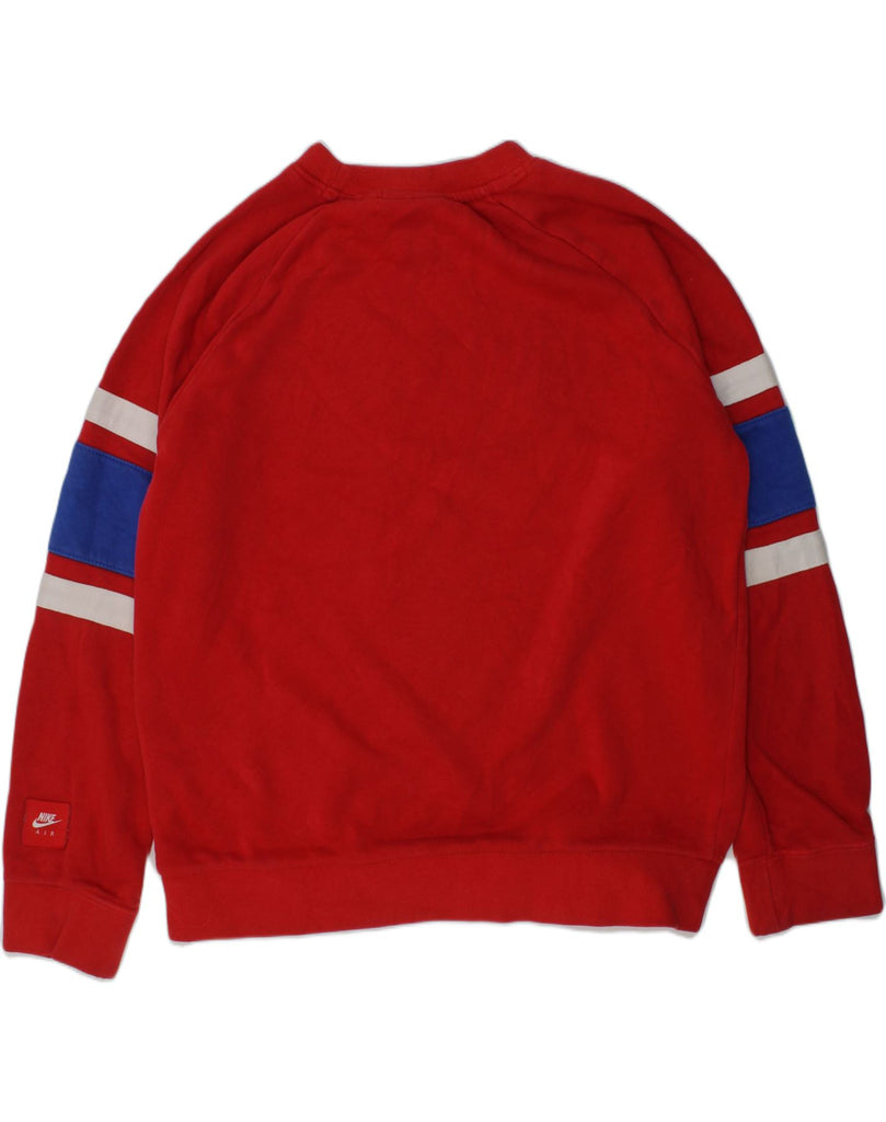 NIKE Boys Graphic Sweatshirt Jumper 11-12 Years Medium Red Cotton | Vintage Nike | Thrift | Second-Hand Nike | Used Clothing | Messina Hembry 