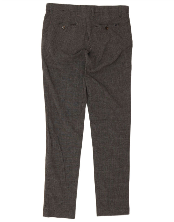 Ted Baker Mens Slim Suit Trousers W32 L31 Grey Houndstooth