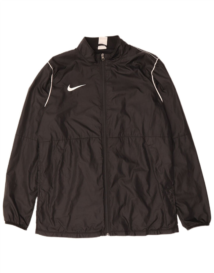 NIKE Mens Rain Jacket UK 40 Large Black Polyester