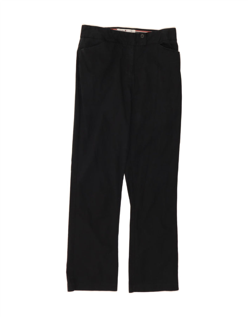 TOMMY HILFIGER Womens Straight Casual Trousers US 10 Large W32 L30 Black Vintage Tommy Hilfiger and Second-Hand Tommy Hilfiger from Messina Hembry 