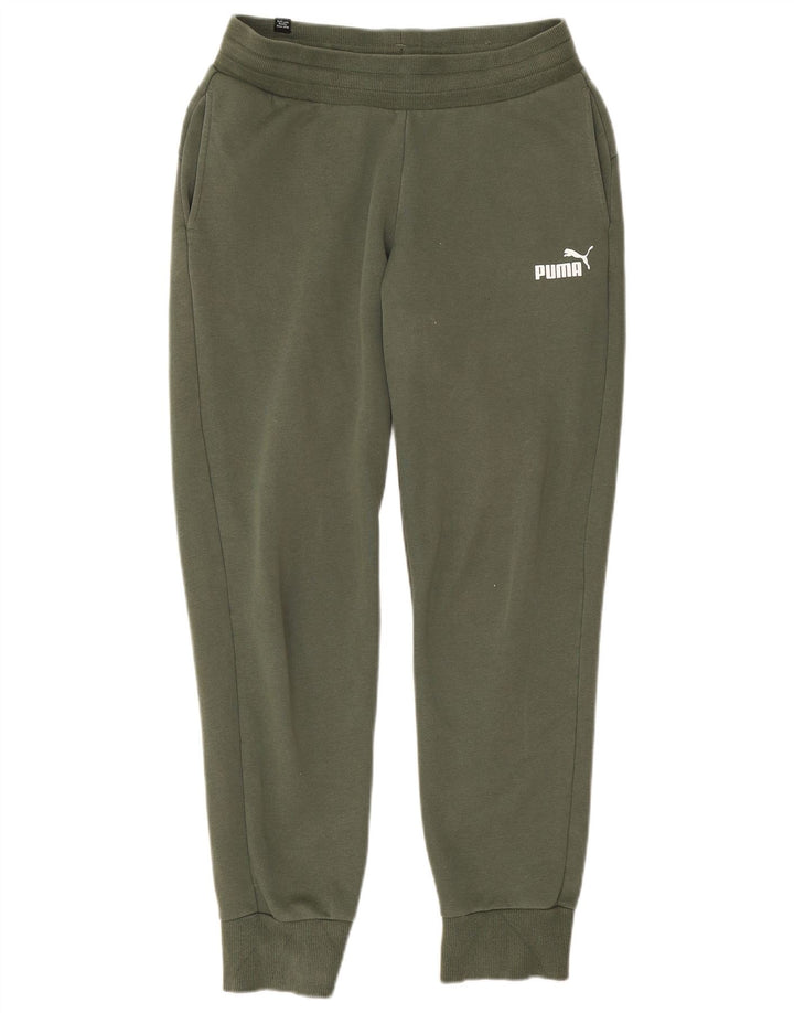 Puma Mens Tracksuit Trousers Joggers Small Khaki