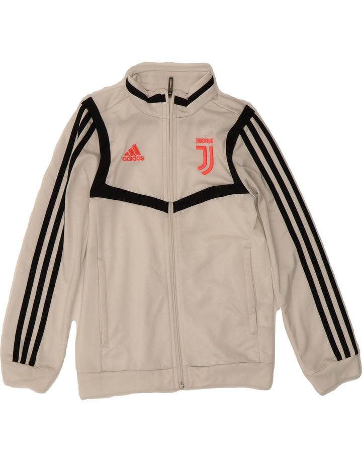 ADIDAS Boys Juventus Graphic Tracksuit Top Jacket 7-8 Years Off White Vintage Adidas and Second-Hand Adidas from Messina Hembry 